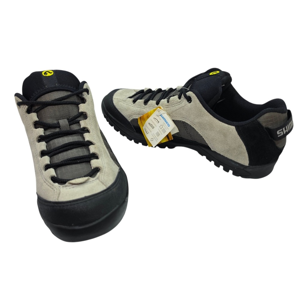 Shimano SH-M034 Mens Mountain Bike Shoes 8.5 Grey Black SPD Cycling 2004 Vintage